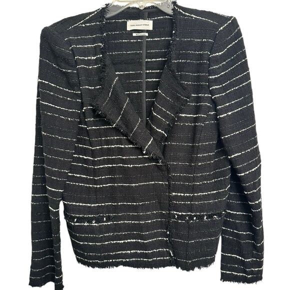 Isabel Marant Etoile Jackets & Blazers - Isabel Marant Etoile Glenn Sz. 42 Striped Cotton Blazer Careerwear Designer Boho